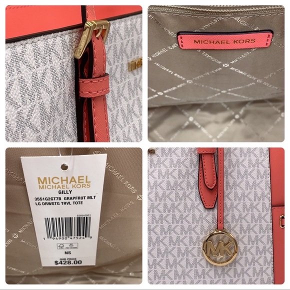 MICHAEL KORS GILLY Large Drawstring Tote Shoulder - Picture 12 of 12